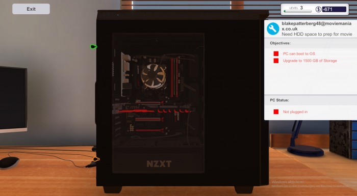 Eine der Hauptaufgaben: Schrauben drehen. (Bild: The Irregular Company/Screenshot: Golem.de)